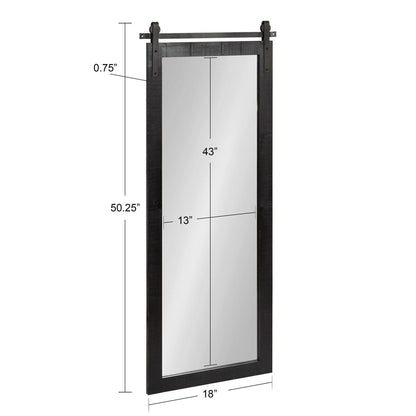 Kate and Laurel Cates Miroir mural rectangulaire rustique