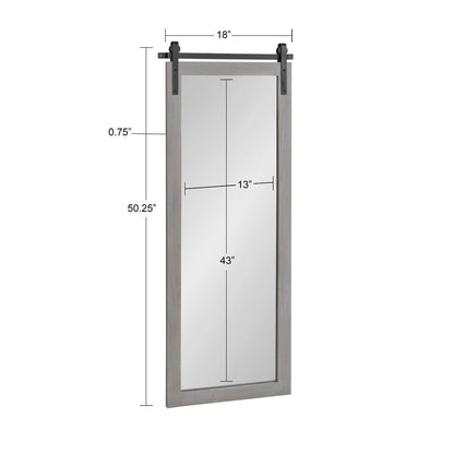 Kate and Laurel Cates Miroir mural rectangulaire rustique