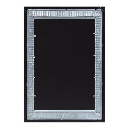 Kate and Laurel Deely Miroir mural en bois et métal