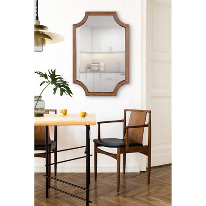 Kate and Laurel Hogan Scalloped Wood Framed Mirror