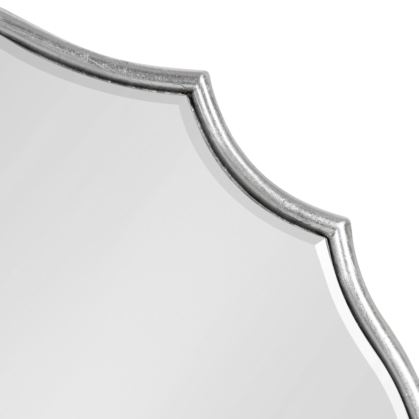 Kate and Laurel Leanna Miroir mural ovale à bords festonnés