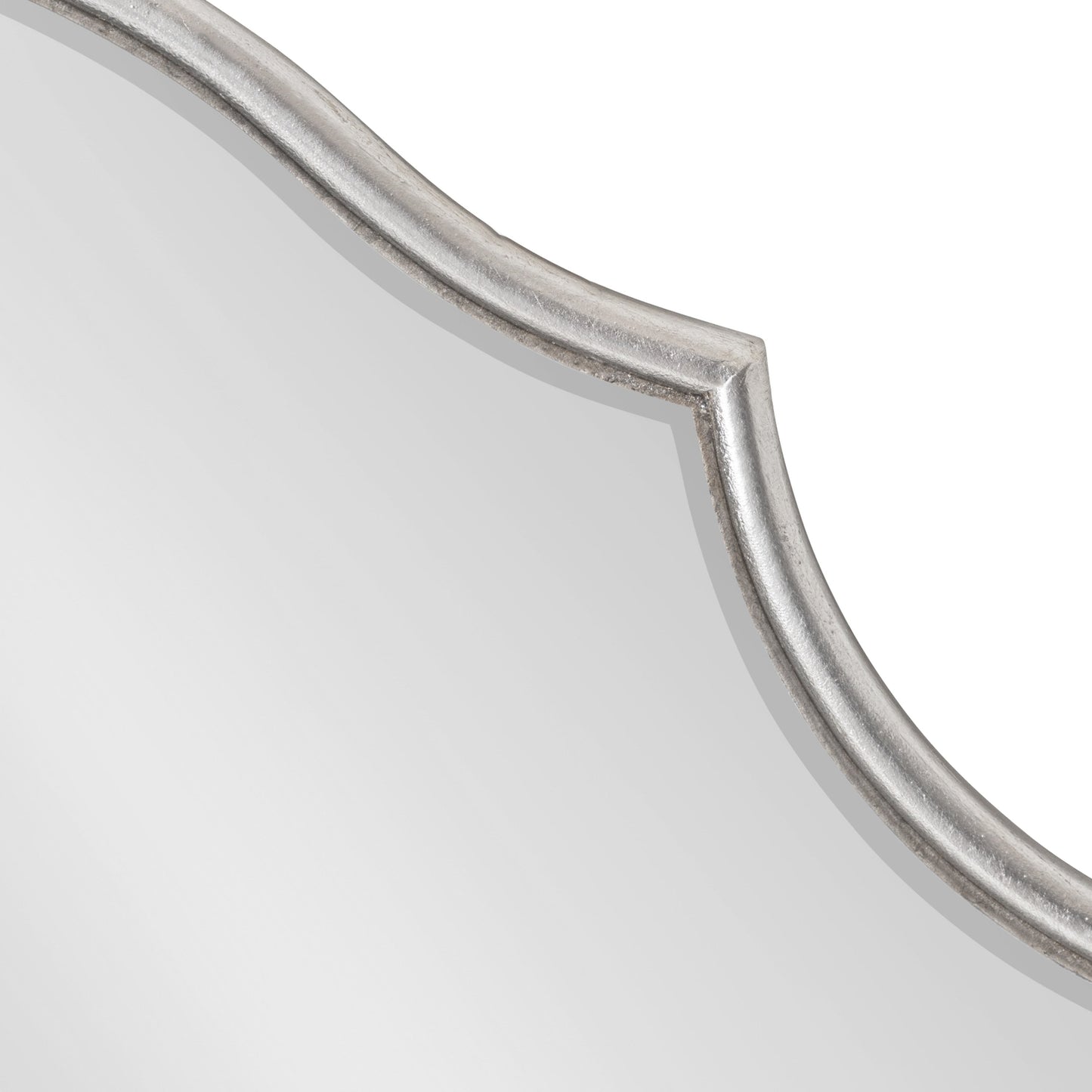 Kate and Laurel Leanna Miroir mural ovale à bords festonnés