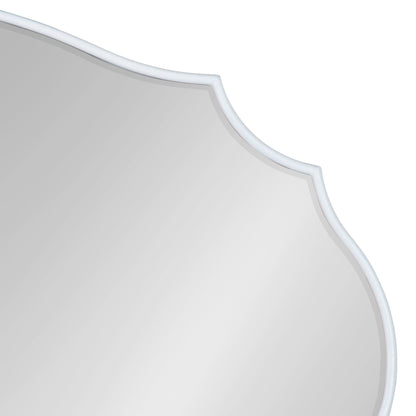 Kate and Laurel Leanna Miroir mural ovale à bords festonnés