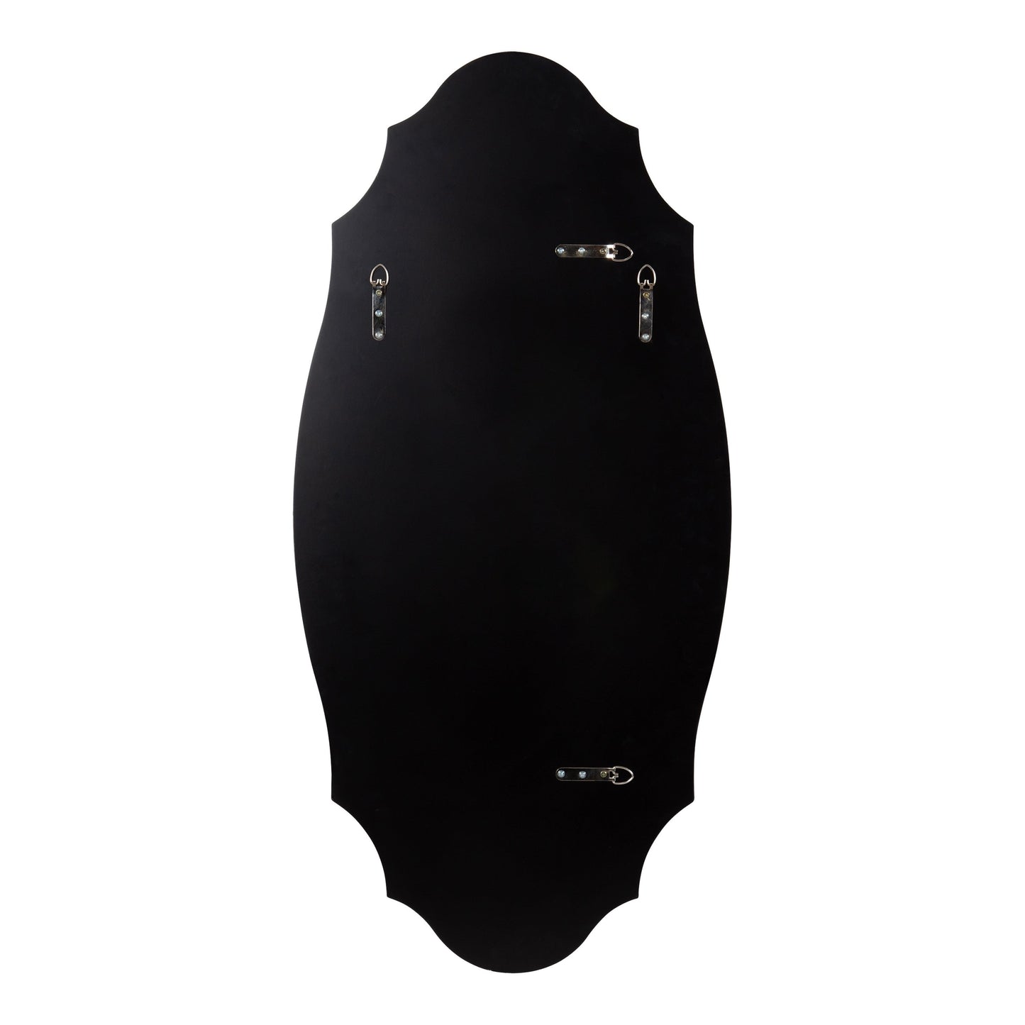 Kate and Laurel Leanna Miroir mural ovale à bords festonnés