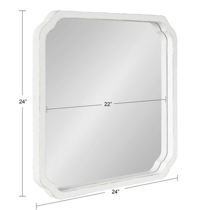 Miroir mural carré en bois Marston de Kate and Laurel