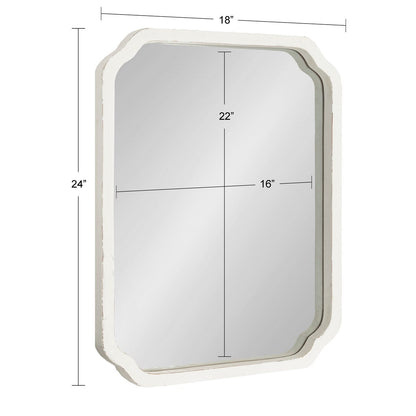 Miroir mural carré en bois Marston de Kate and Laurel