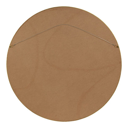 Kate and Laurel Travis Round Wood Accent Wall Mirror
