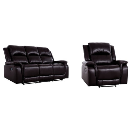 Collection de canapés inclinables manuels en cuir pour salon - Meubles inclinables en cuir pour maison, bureau et salon