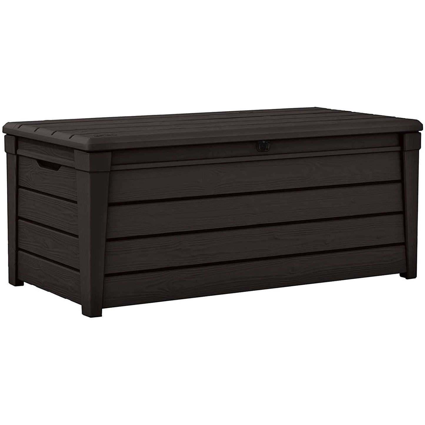 Keter Brightwood 120 gal, banc de rangement en résine pour terrasse, résistant aux intempéries, marron - 40