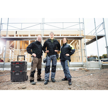 Keter Stack-n-Roll, système de rangement et d'organisation d'outils mobile 3 pièces, coffre à outils modulaire en résine durable