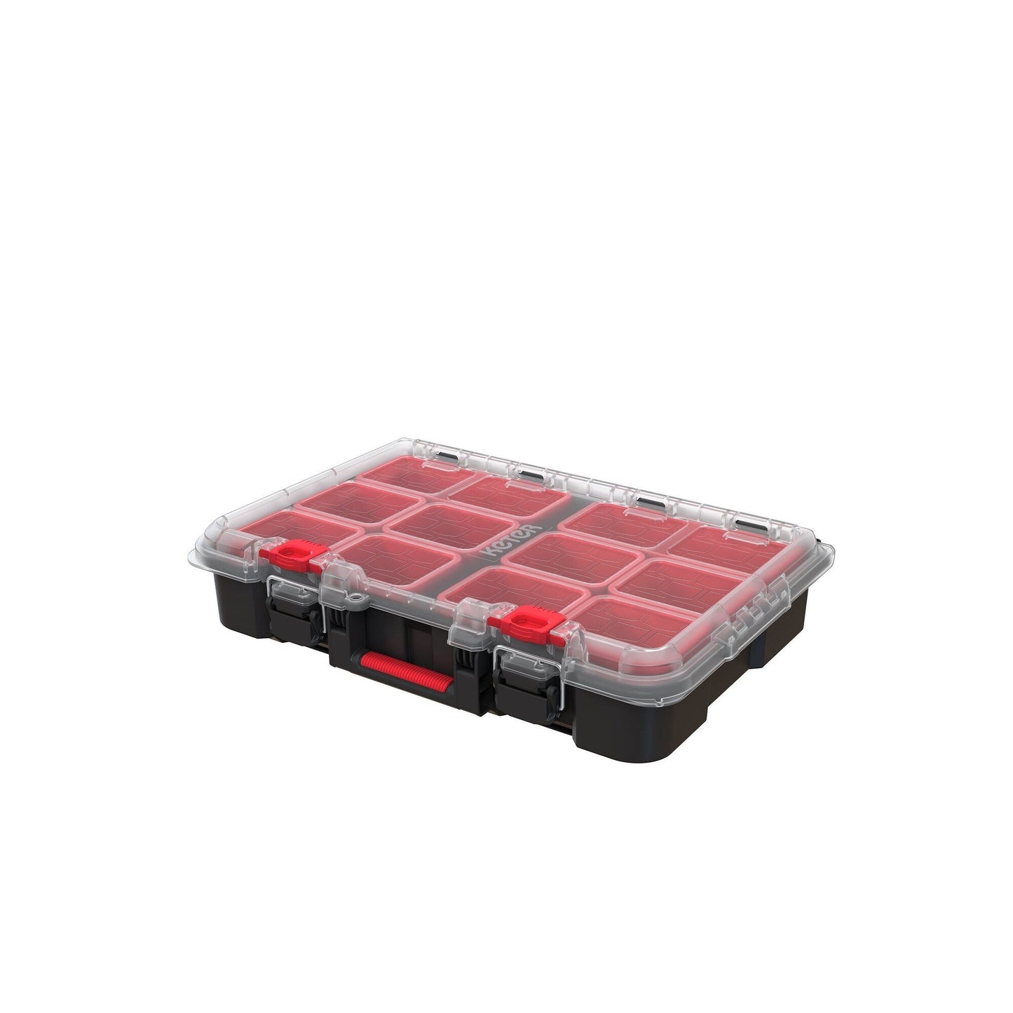 Keter Stack-n-Roll, système de rangement et d'organisation d'outils mobile 3 pièces, coffre à outils modulaire en résine durable