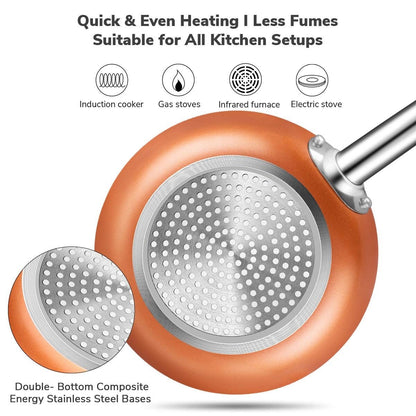 Kitchen Academy 12/30-piece Nonstick Induction Cookware Set