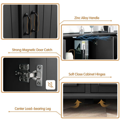 Buffet de cuisine, bar à café, armoire de rangement décorative.