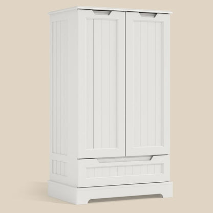 Armoire de rangement pour cuisine, armoire de rangement pour salle de bain à poser avec 2 portes et tiroirs