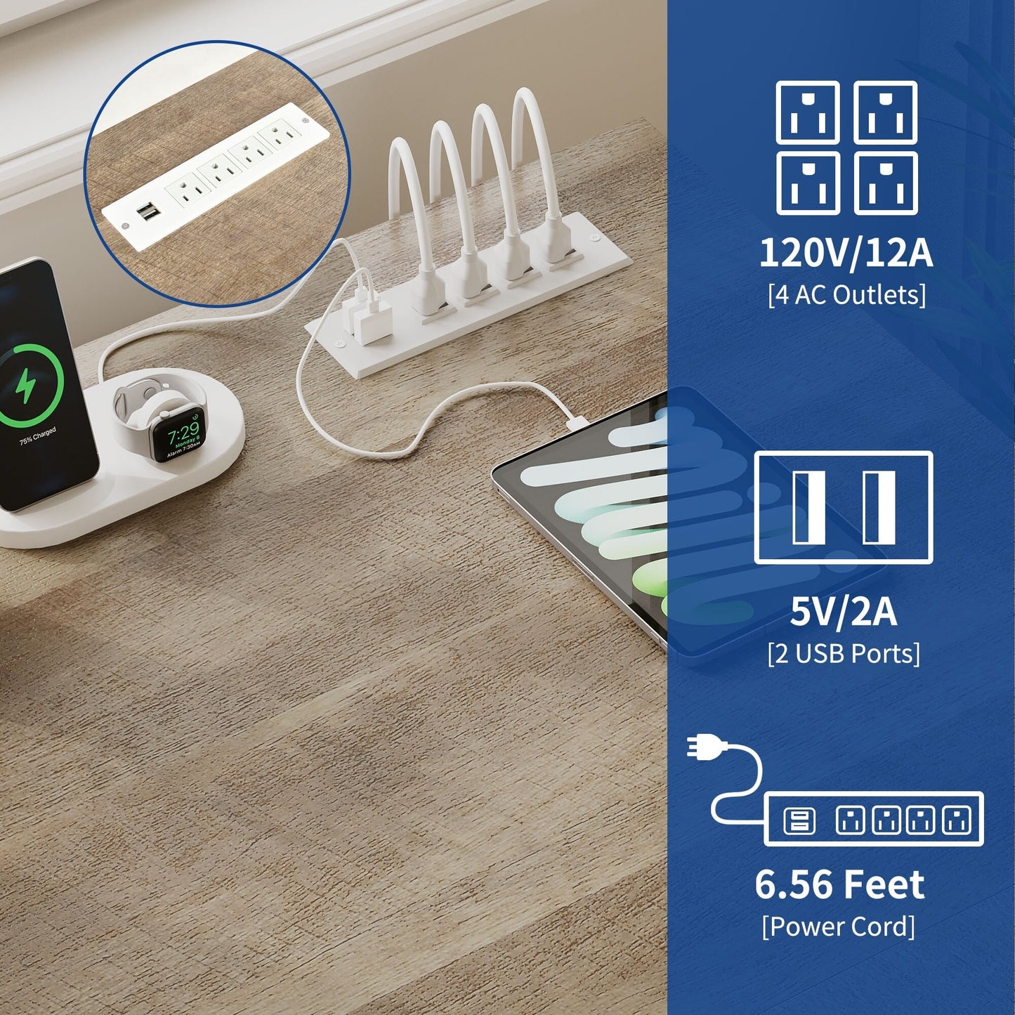 Bureau de jeu en forme de L Moasis, bureau d'ordinateur d'angle de 59 pouces avec support de moniteur
