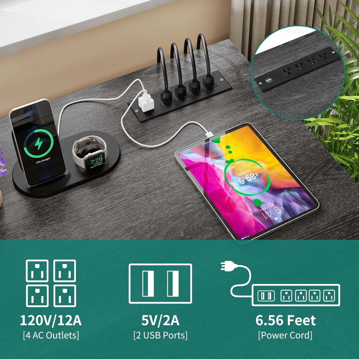 Bureau de jeu en forme de L Moasis, bureau d'ordinateur d'angle de 59 pouces avec support de moniteur