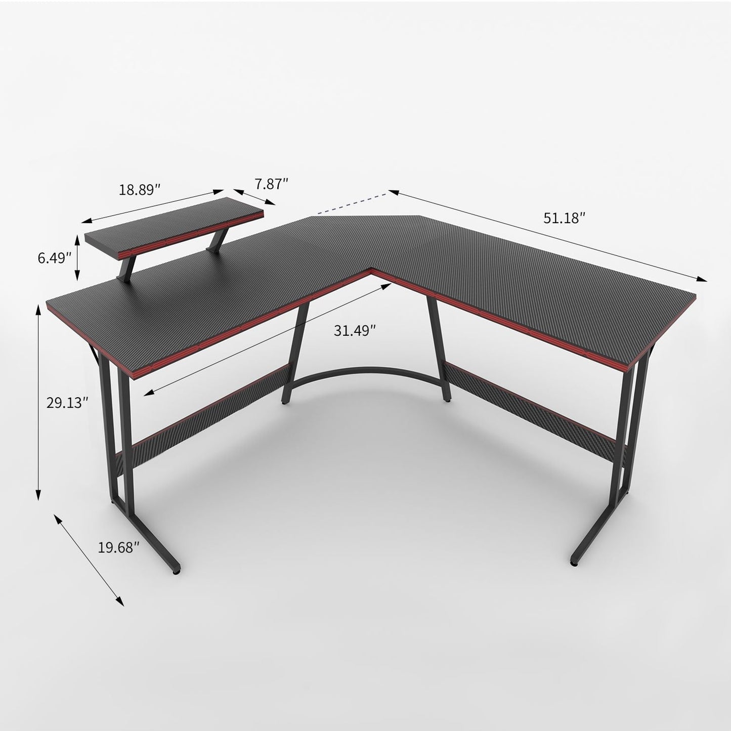 Homall L-Shaped Gaming Desk Computer Corner Desk Office Writing Desk