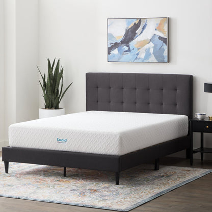 Matelas en mousse à mémoire de forme au gel, modèle Lucid Firm, 10 pouces d'épaisseur