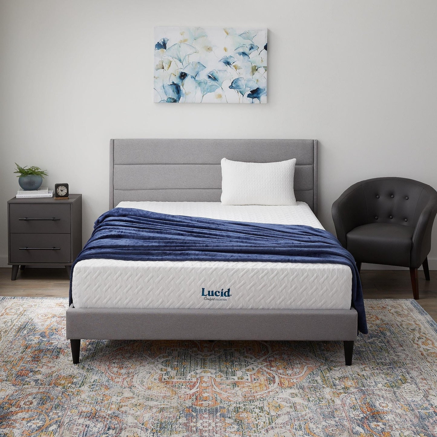 Matelas en mousse à mémoire de forme au gel ferme de 30 cm (12 pouces) Lucid