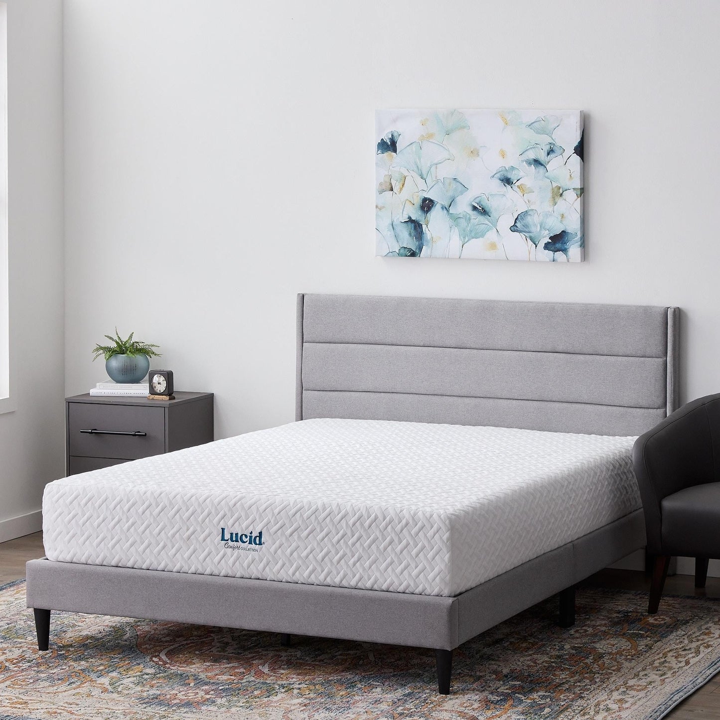 Matelas en mousse à mémoire de forme au gel ferme de 30 cm (12 pouces) Lucid