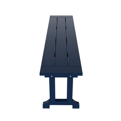 Banc de patio extérieur Polytrends Laguna en HDPE, résistant aux intempéries, 65 pouces