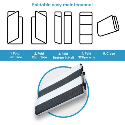 Lalune Beach Stripe Indoor Outdoor Area Rug