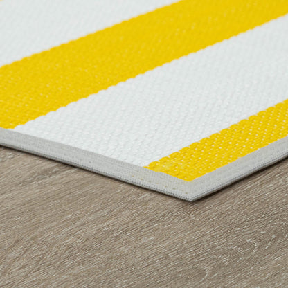 Lalune Beach Stripe Indoor Outdoor Area Rug
