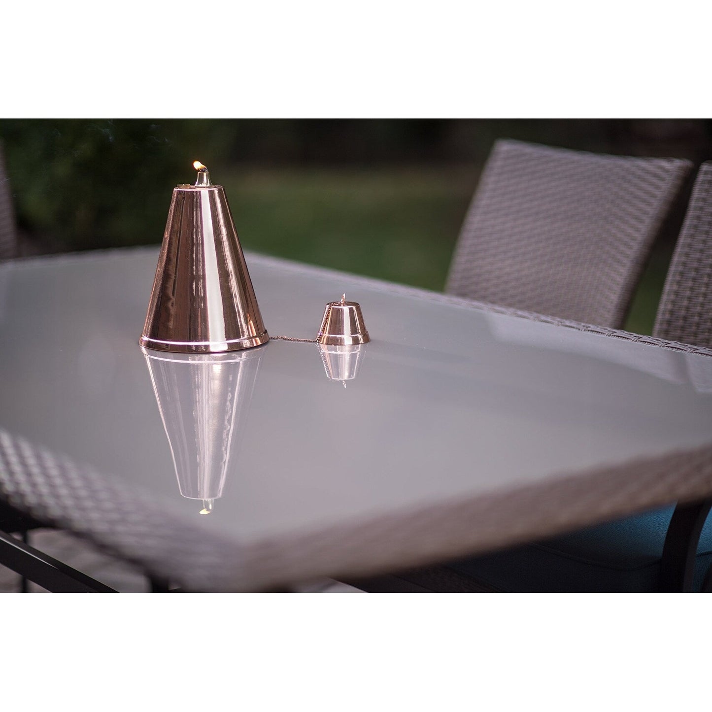 Large Hawaiian Cone Tiki Torch