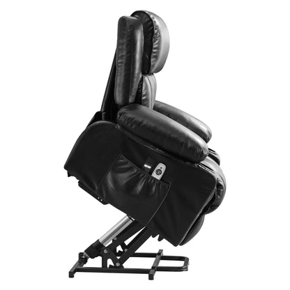 Grand fauteuil inclinable à levage électrique avec fonction de chauffage et massage à 8 points - Télécommande, port USB
