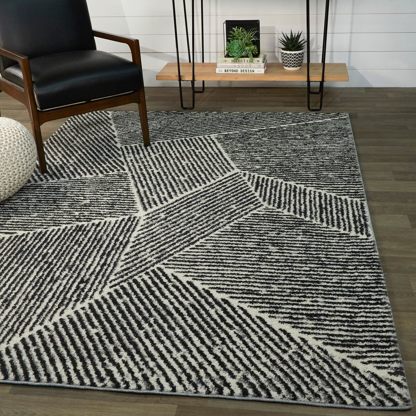 Larsen Modern Varied Stripes Area Rug