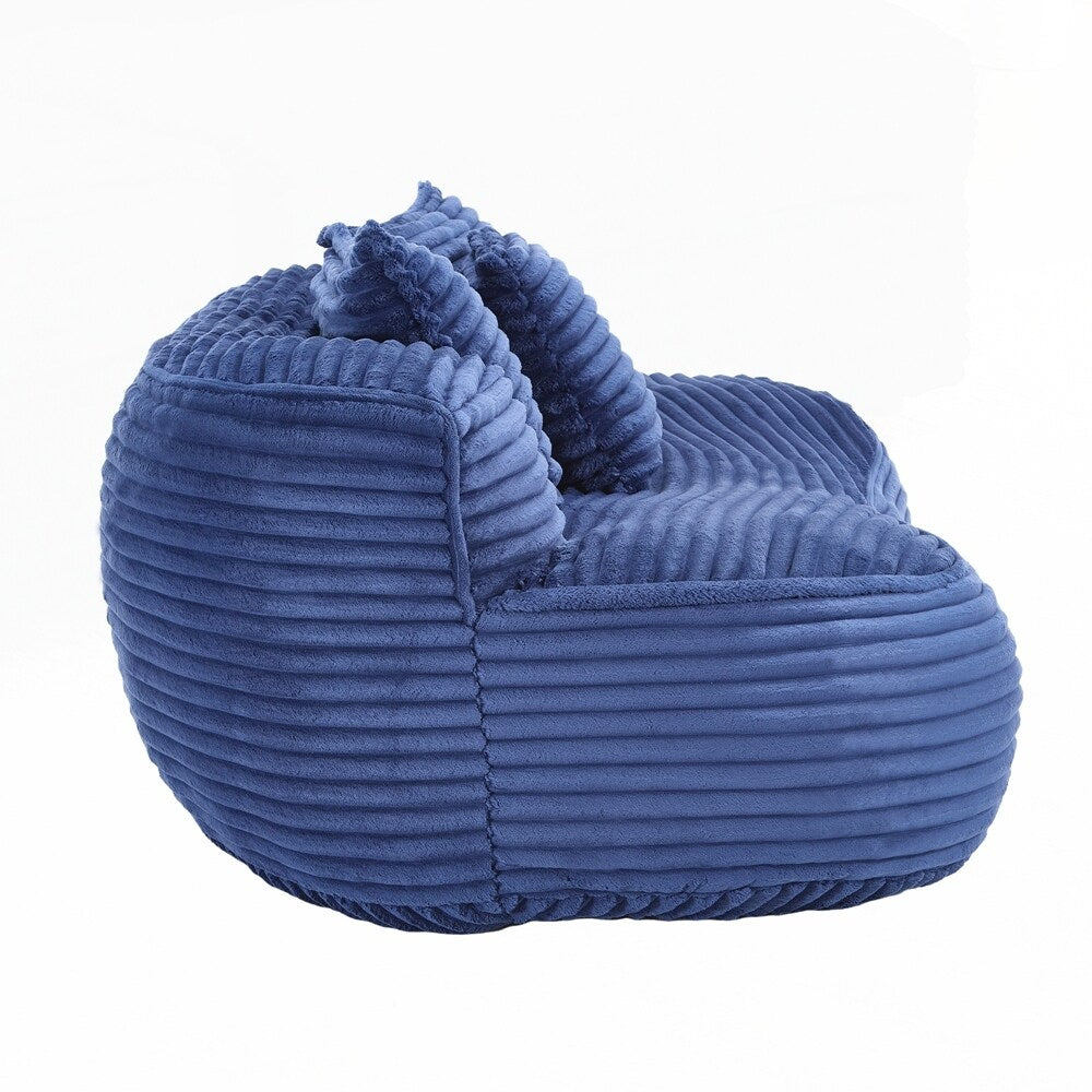 Canapé paresseux confortable et durable, chaise pouf à dossier haut pour adultes et enfants - 2 places