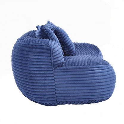 Canapé paresseux confortable et durable, chaise pouf à dossier haut pour adultes et enfants - 2 places