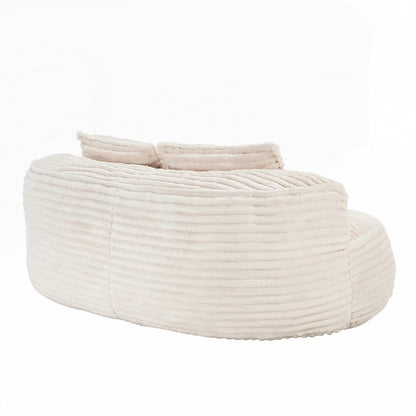 Canapé paresseux confortable et durable, chaise pouf à dossier haut pour adultes et enfants - 2 places