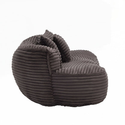 Canapé paresseux confortable et durable, chaise pouf à dossier haut pour adultes et enfants - 2 places