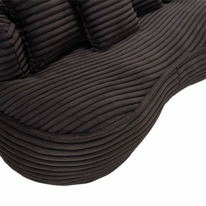 Canapé paresseux confortable et durable, chaise pouf à dossier haut pour adultes et enfants - 2 places