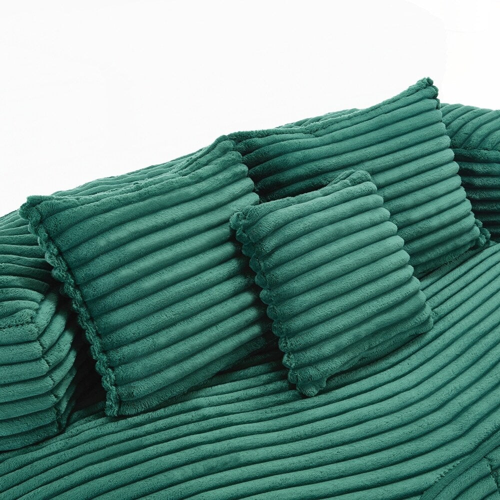 Canapé paresseux confortable et durable, chaise pouf à dossier haut pour adultes et enfants - 2 places