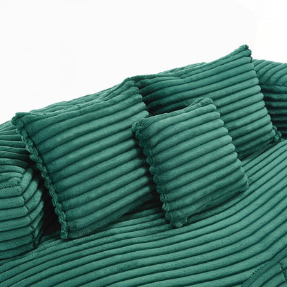 Canapé paresseux confortable et durable, chaise pouf à dossier haut pour adultes et enfants - 2 places