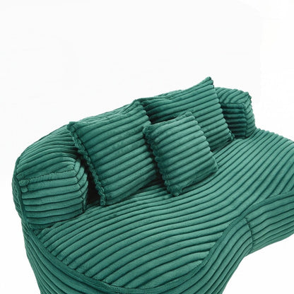 Canapé paresseux confortable et durable, chaise pouf à dossier haut pour adultes et enfants - 2 places