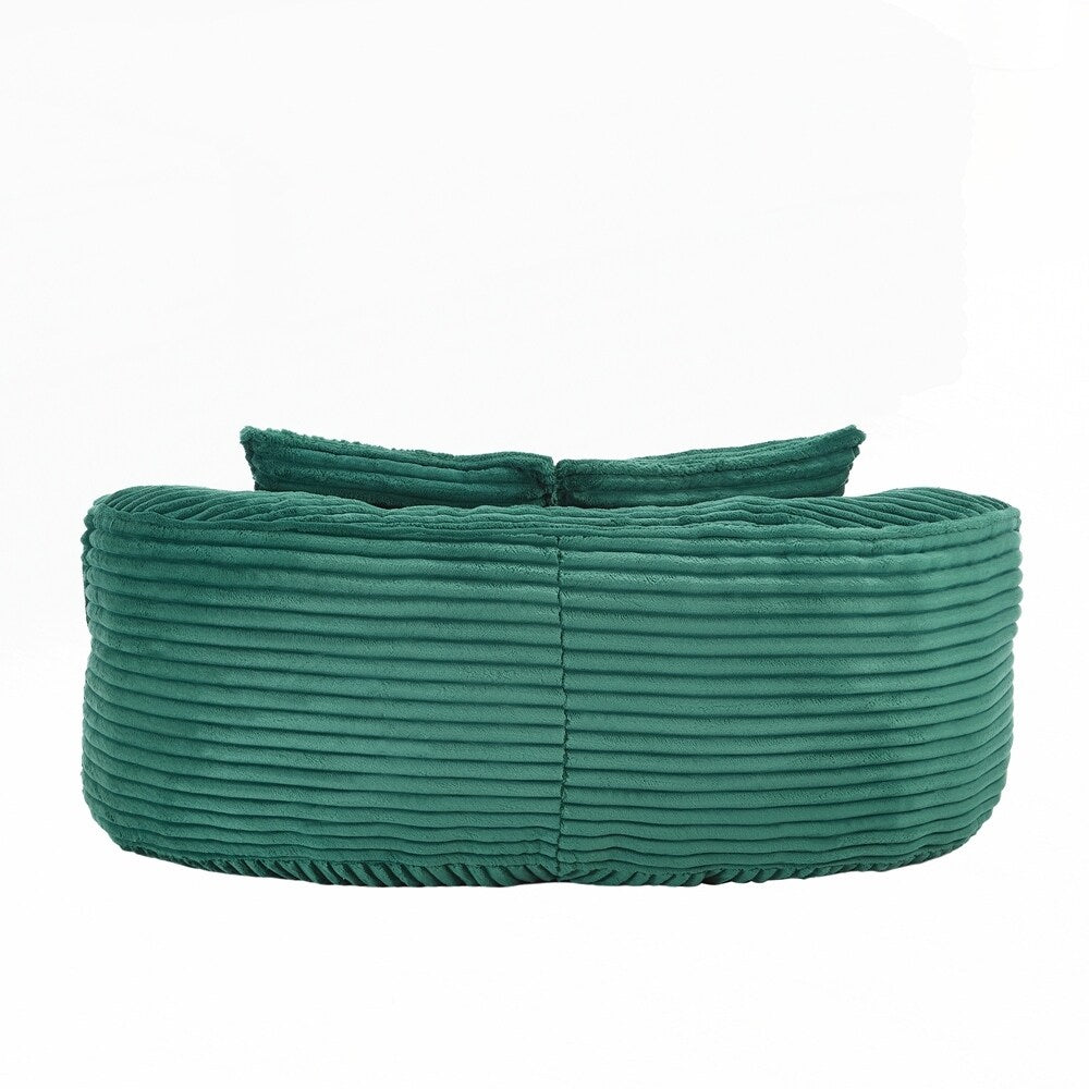 Canapé paresseux confortable et durable, chaise pouf à dossier haut pour adultes et enfants - 2 places