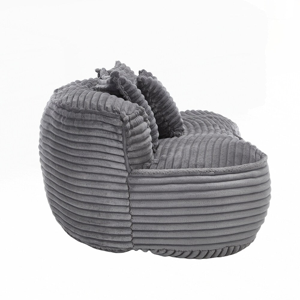 Canapé paresseux confortable et durable, chaise pouf à dossier haut pour adultes et enfants - 2 places