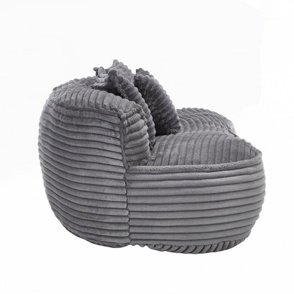 Canapé paresseux confortable et durable, chaise pouf à dossier haut pour adultes et enfants - 2 places