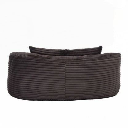 Canapé paresseux confortable et durable, chaise pouf à dossier haut pour adultes et enfants - 2 places