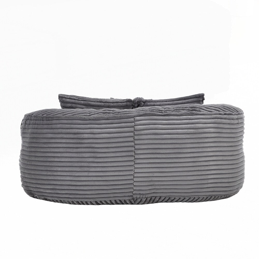 Canapé paresseux confortable et durable, chaise pouf à dossier haut pour adultes et enfants - 2 places