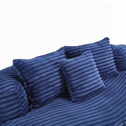 Canapé paresseux confortable et durable, chaise pouf à dossier haut pour adultes et enfants - 2 places