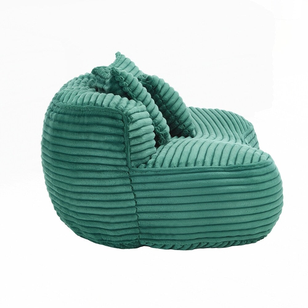 Canapé paresseux confortable et durable, chaise pouf à dossier haut pour adultes et enfants - 2 places