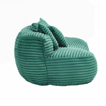 Canapé paresseux confortable et durable, chaise pouf à dossier haut pour adultes et enfants - 2 places