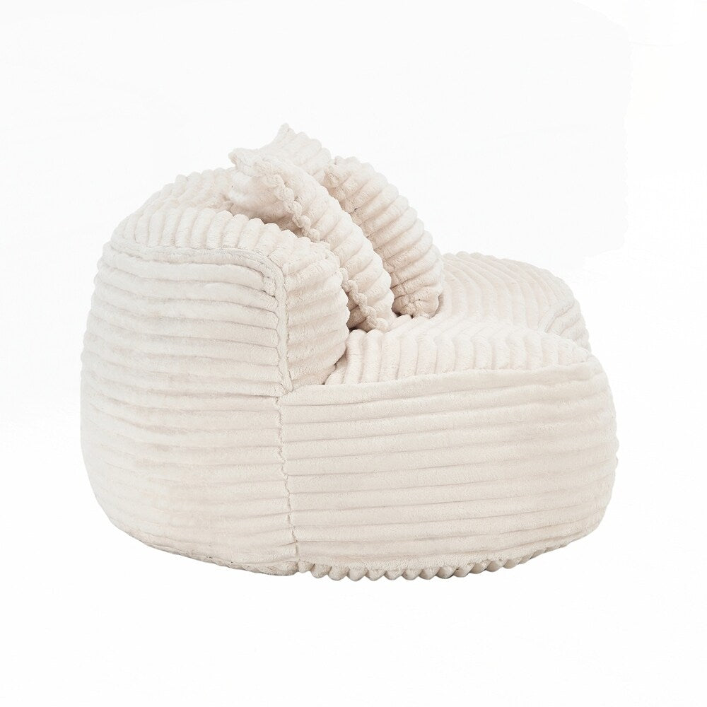 Canapé paresseux confortable et durable, chaise pouf à dossier haut pour adultes et enfants - 2 places