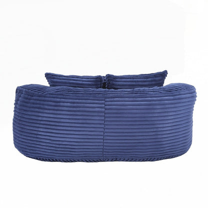 Canapé paresseux confortable et durable, chaise pouf à dossier haut pour adultes et enfants - 2 places