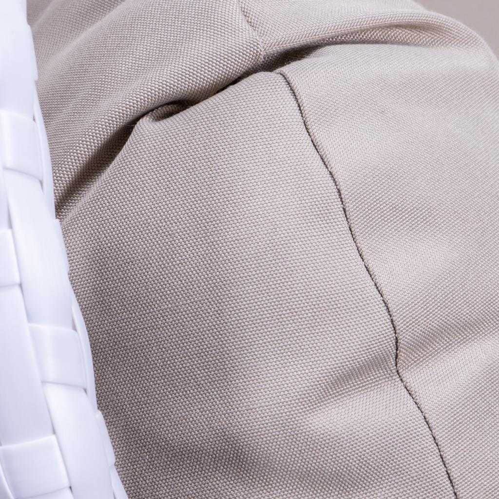 Chaise suspendue en forme d'œuf pour 2 personnes LeisureMod avec support - Hamac balançoire en rotin tressé pour intérieur/extérieur avec coussins