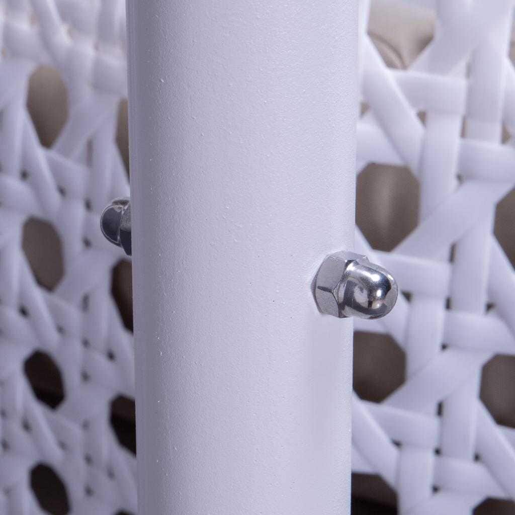 Chaise suspendue en forme d'œuf pour 2 personnes LeisureMod avec support - Hamac balançoire en rotin tressé pour intérieur/extérieur avec coussins